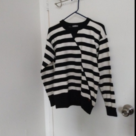 Jason Wu Sweaters - Grey By Jason Wu Striped Oversized Black And White Sweater Sz XS